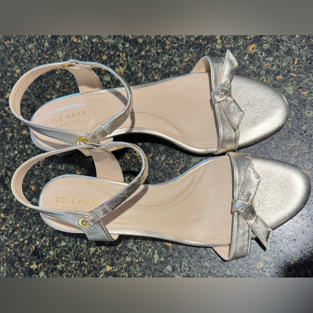 Cole Haan Gold Sandal